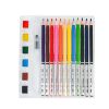 Creioane colorate acuarela DACO Aparel CC613, 12 buc/set + 6 pastile acuarele